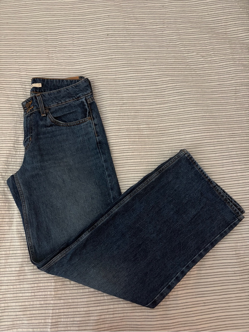 Levis Superflow Dark Wash Straight-Leg Jeans - Dark Blue